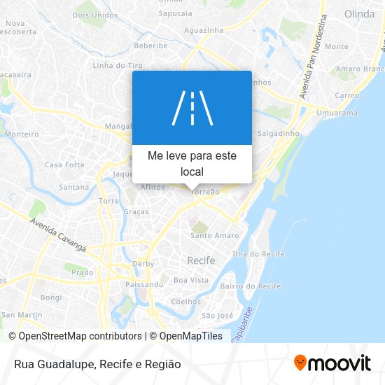 Rua Guadalupe mapa