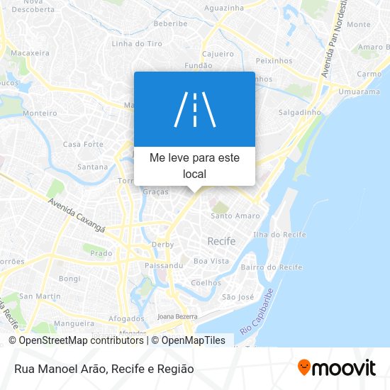 Rua Manoel Arão mapa