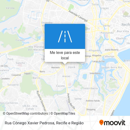 Rua Cônego Xavier Pedrosa mapa