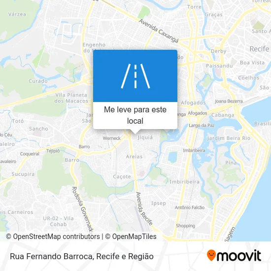 Rua Fernando Barroca mapa