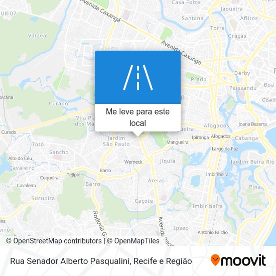 Rua Senador Alberto Pasqualini mapa