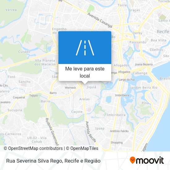 Rua Severina Silva Rego mapa