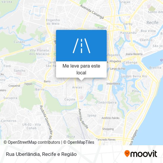 Rua Uberlândia mapa