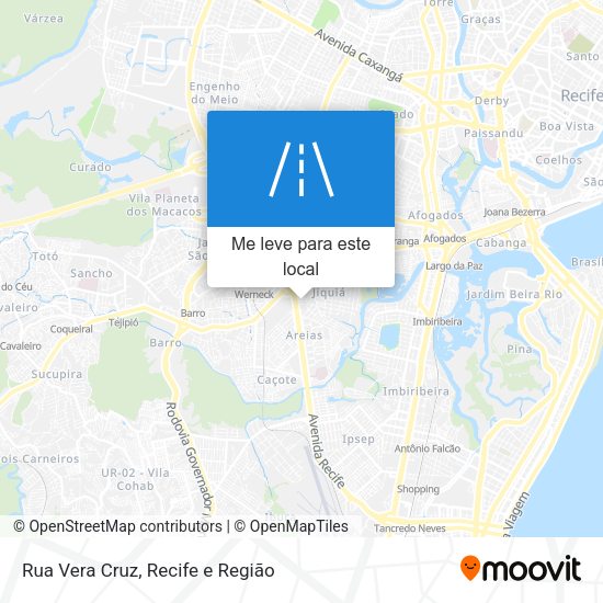 Rua Vera Cruz mapa