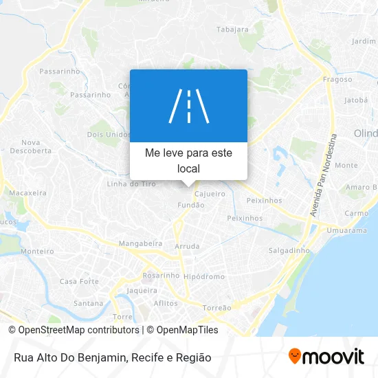 Rua Alto Do Benjamin mapa