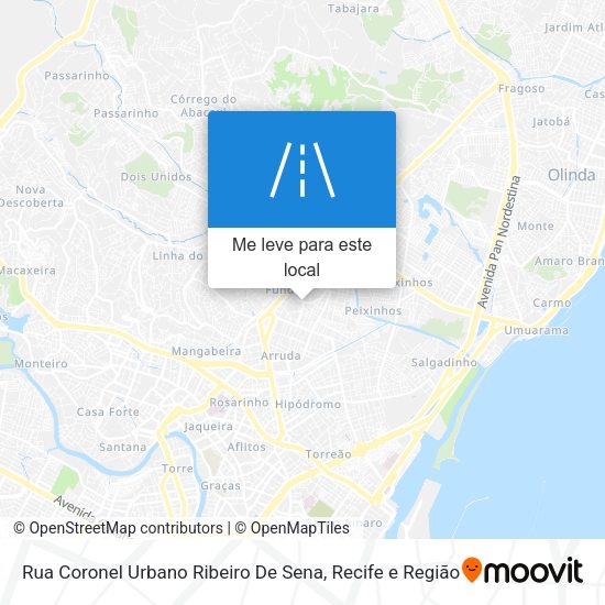 Rua Coronel Urbano Ribeiro De Sena mapa