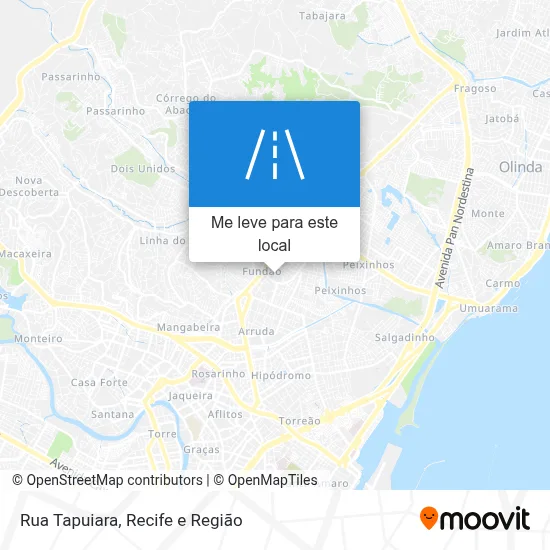 Rua Tapuiara mapa