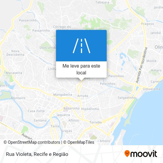 Rua Violeta mapa