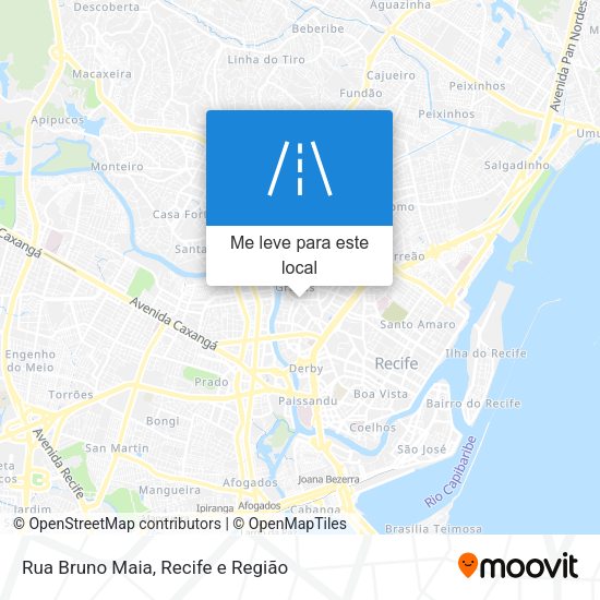 Rua Bruno Maia mapa