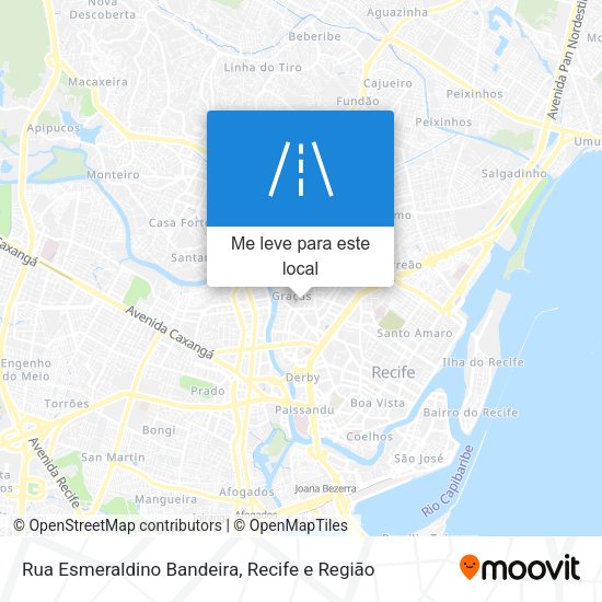 Rua Esmeraldino Bandeira mapa
