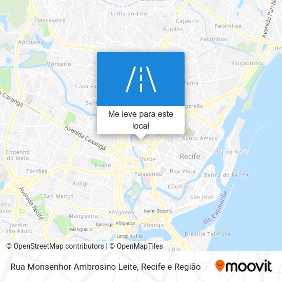 Rua Monsenhor Ambrosino Leite mapa