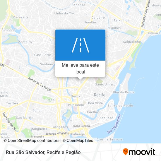 Rua São Salvador mapa