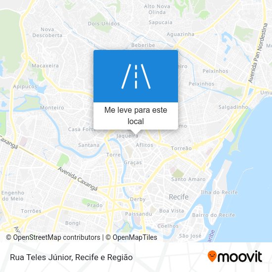 Rua Teles Júnior mapa