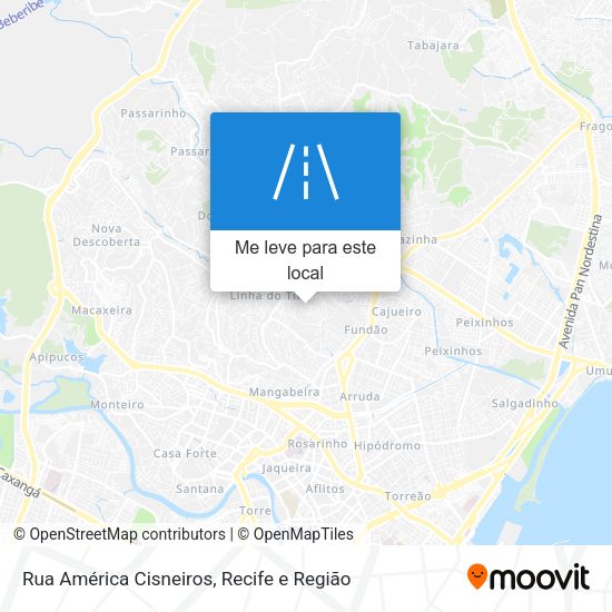 Rua América Cisneiros mapa
