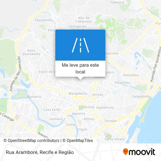 Rua Aramboré mapa