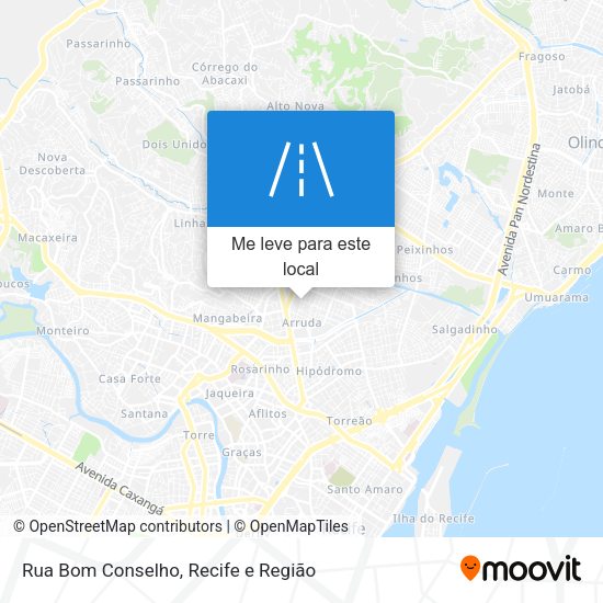 Rua Bom Conselho mapa
