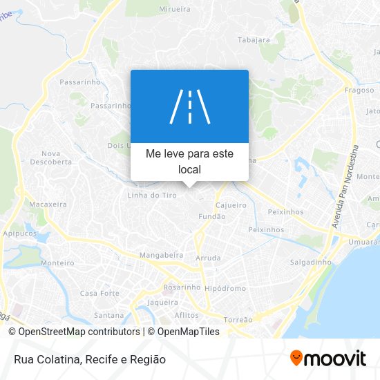 Rua Colatina mapa