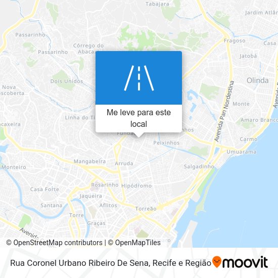 Rua Coronel Urbano Ribeiro De Sena mapa