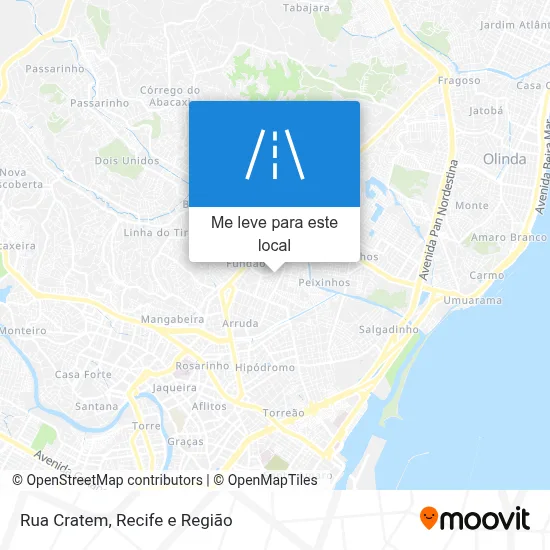 Rua Cratem mapa