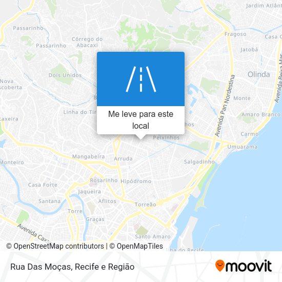 Rua Das Moças mapa