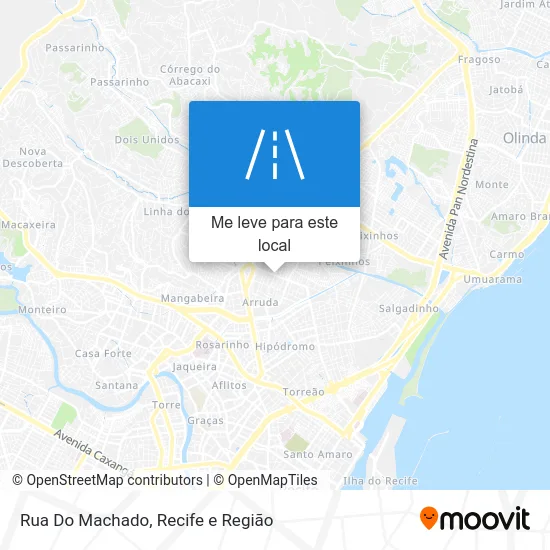 Rua Do Machado mapa