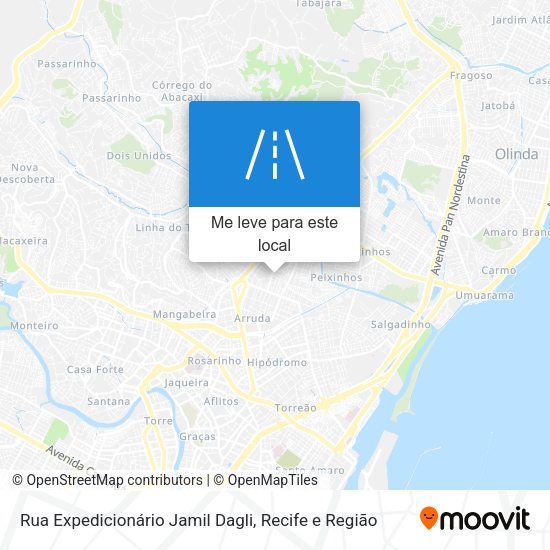 Rua Expedicionário Jamil Dagli mapa