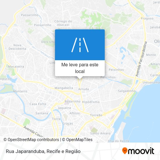 Rua Japaranduba mapa