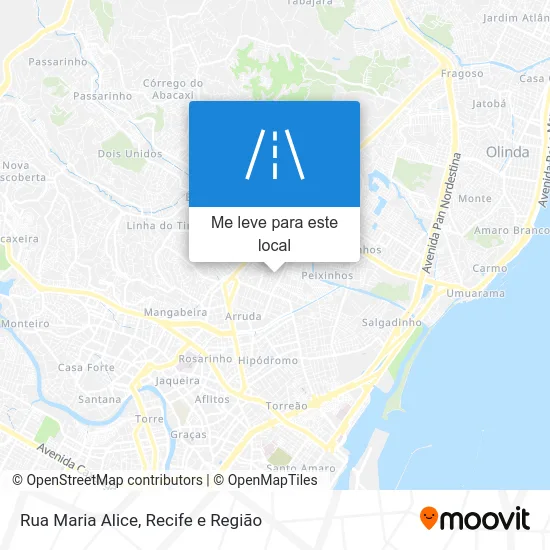 Rua Maria Alice mapa