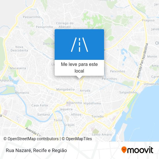 Rua Nazaré mapa