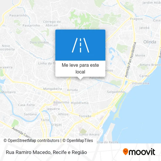 Rua Ramiro Macedo mapa