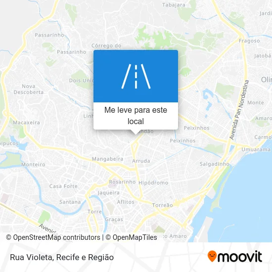 Rua Violeta mapa