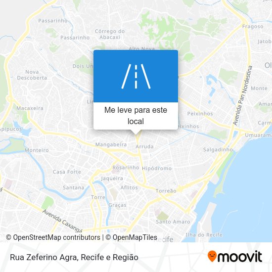 Rua Zeferino Agra mapa