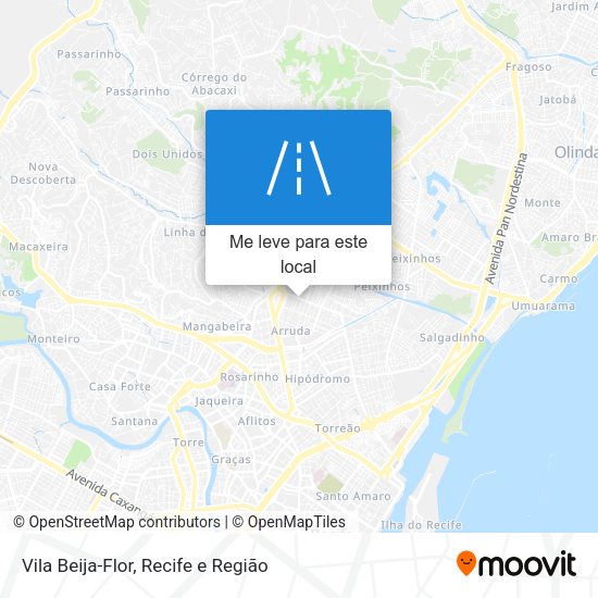 Vila Beija-Flor mapa
