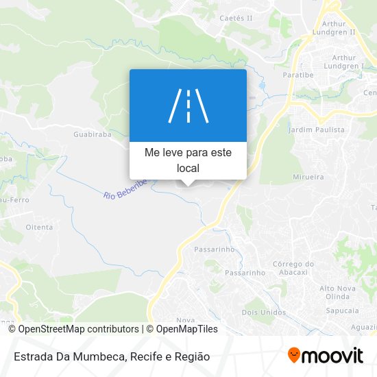 Estrada Da Mumbeca mapa