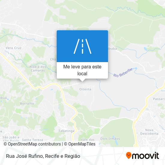 Rua José Rufino mapa