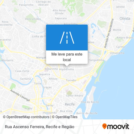 Rua Ascenso Ferreira mapa