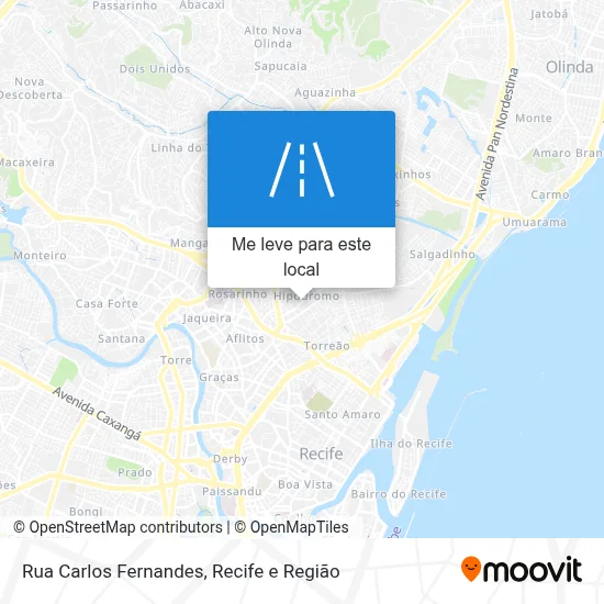 Rua Carlos Fernandes mapa