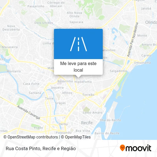 Rua Costa Pinto mapa
