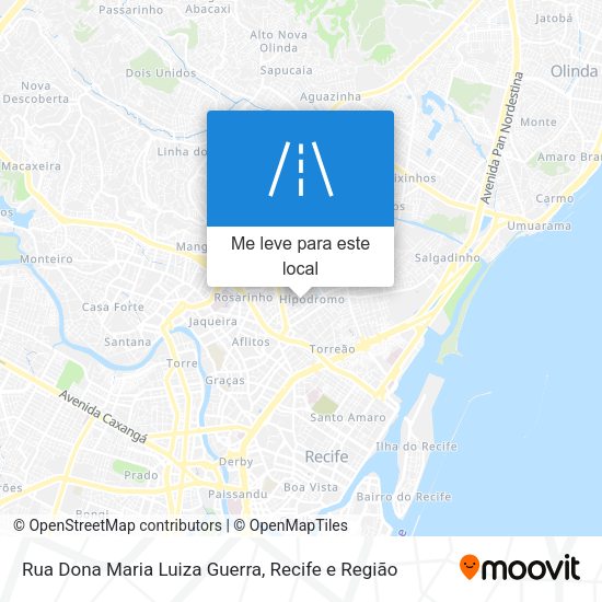 Rua Dona Maria Luiza Guerra mapa