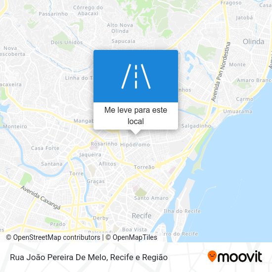 Rua João Pereira De Melo mapa