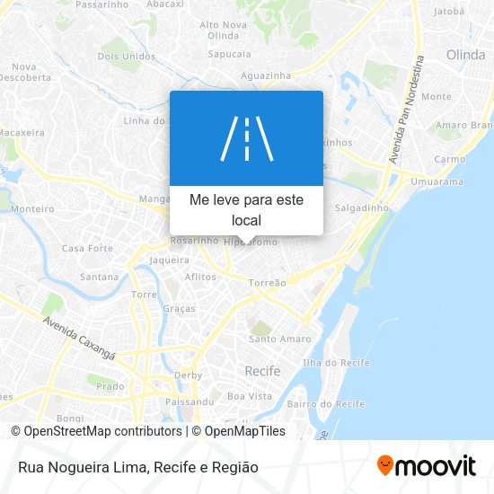 Rua Nogueira Lima mapa