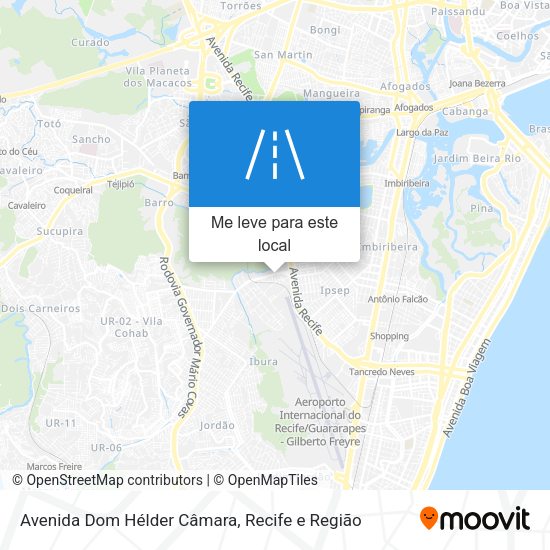 Avenida Dom Hélder Câmara mapa