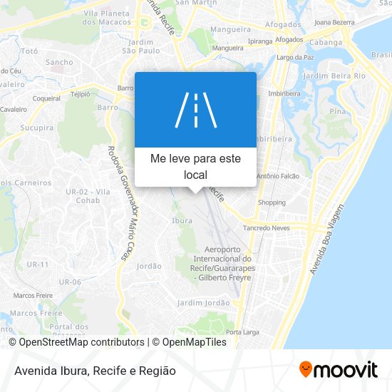 Avenida Ibura mapa