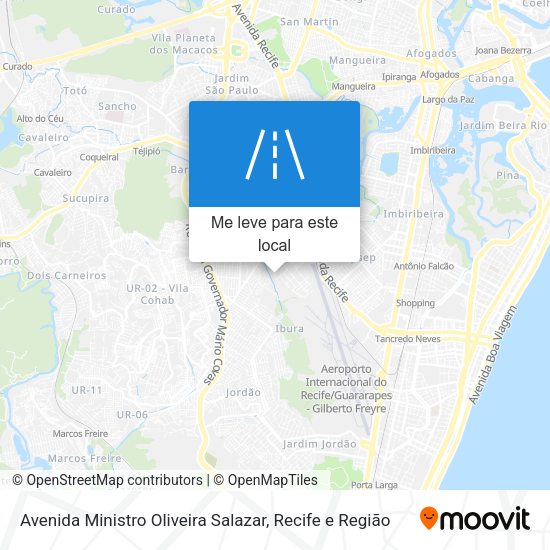 Avenida Ministro Oliveira Salazar mapa