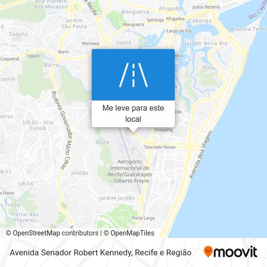 Avenida Senador Robert Kennedy mapa