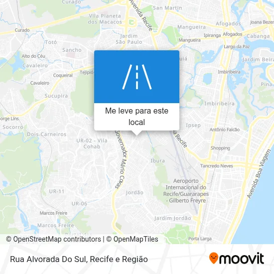 Rua Alvorada Do Sul mapa