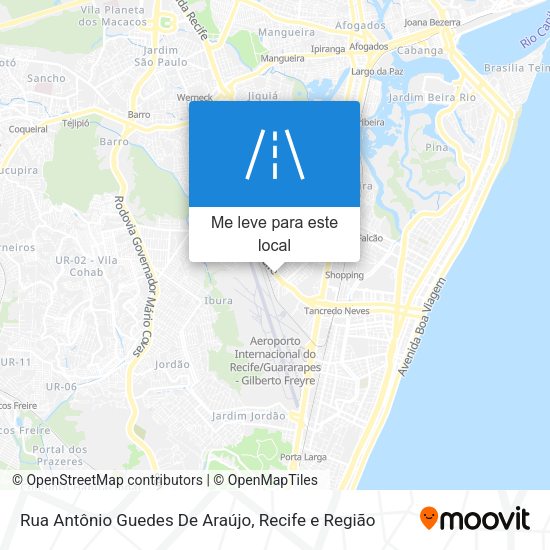 Rua Antônio Guedes De Araújo mapa