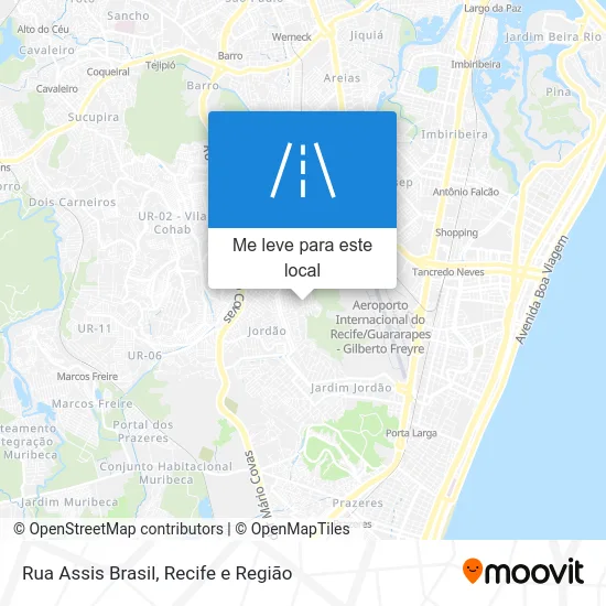 Rua Assis Brasil mapa