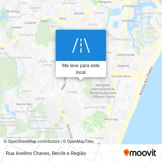 Rua Avelino Chaves mapa