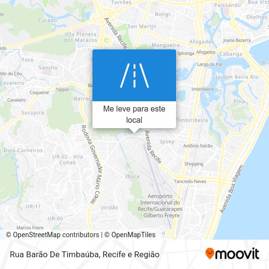 Rua Barão De Timbaúba mapa